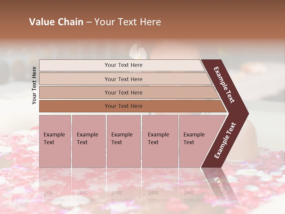 Tropical Woman Bath PowerPoint Template