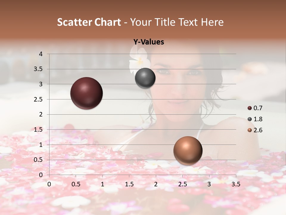 Tropical Woman Bath PowerPoint Template