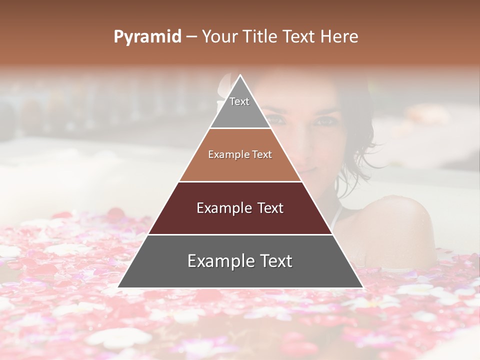 Tropical Woman Bath PowerPoint Template