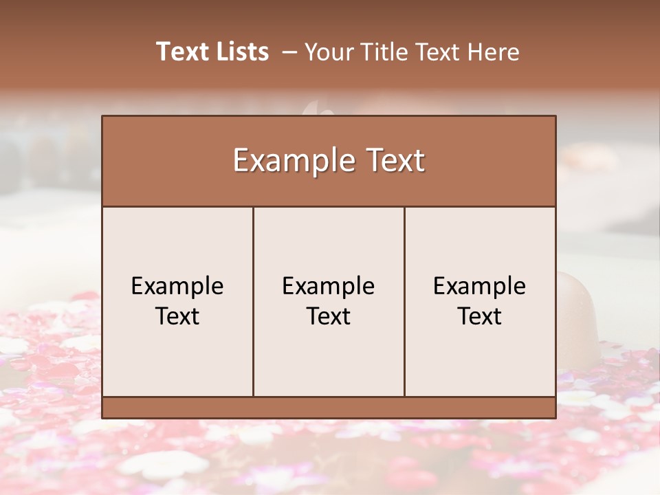 Tropical Woman Bath PowerPoint Template