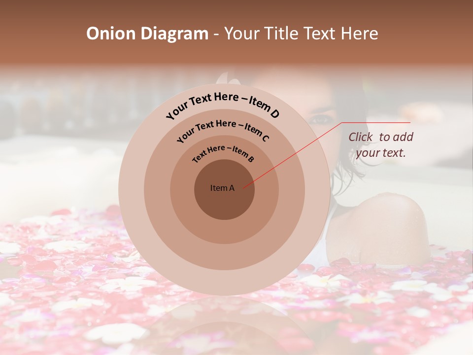 Tropical Woman Bath PowerPoint Template