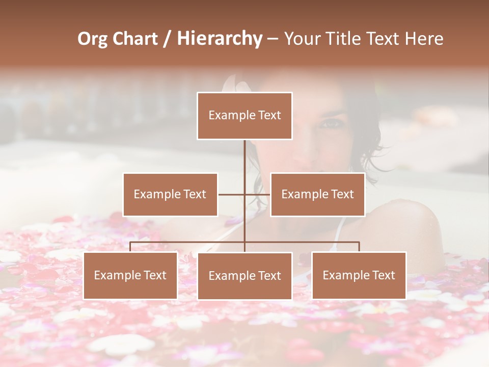 Tropical Woman Bath PowerPoint Template