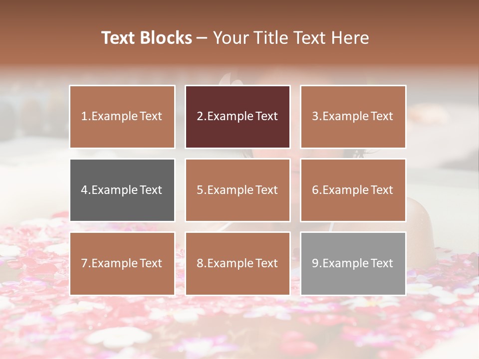 Tropical Woman Bath PowerPoint Template