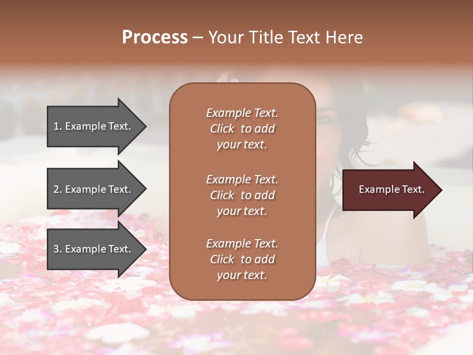 Tropical Woman Bath PowerPoint Template