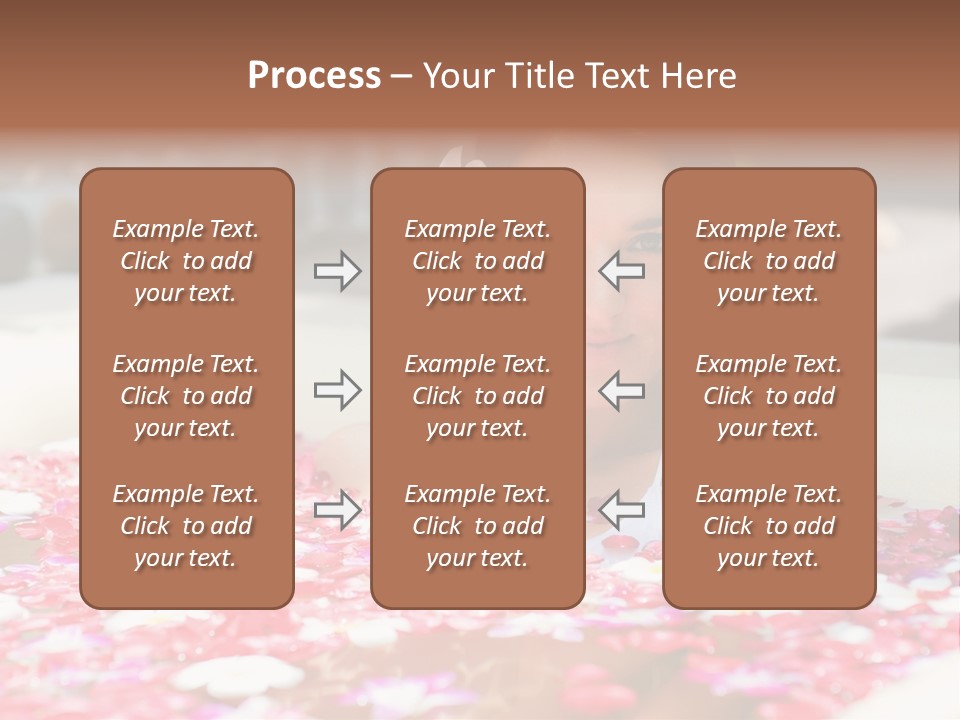 Tropical Woman Bath PowerPoint Template