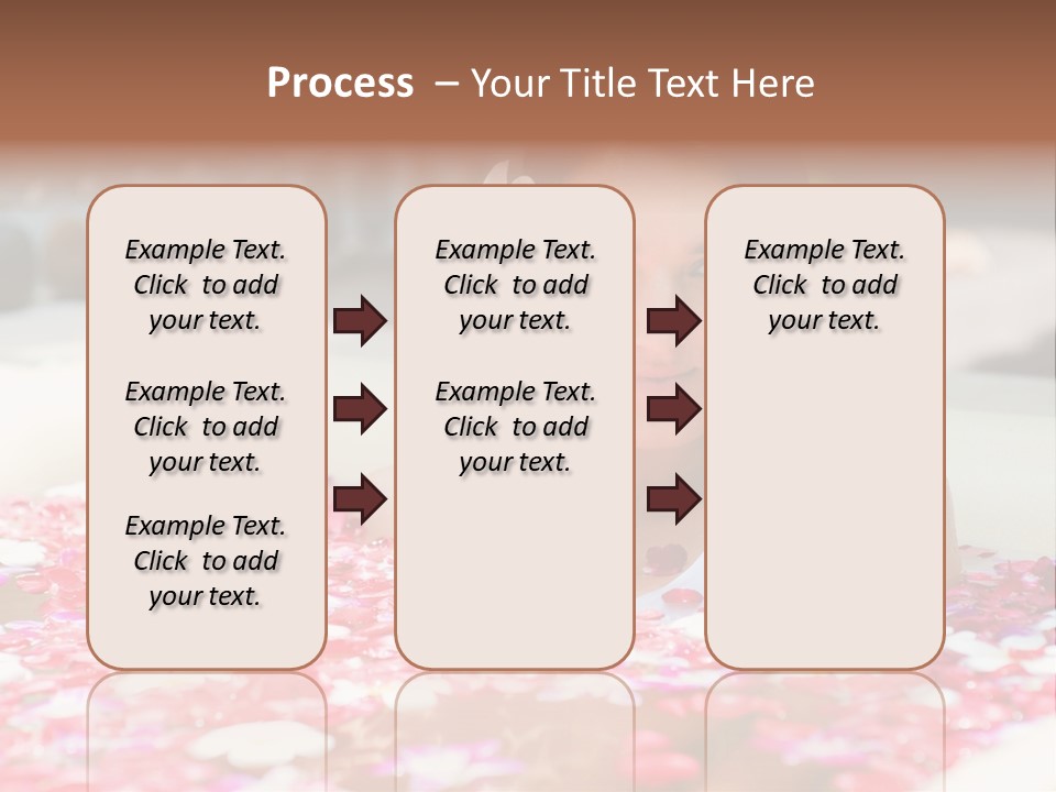 Tropical Woman Bath PowerPoint Template