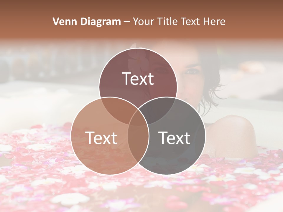 Tropical Woman Bath PowerPoint Template