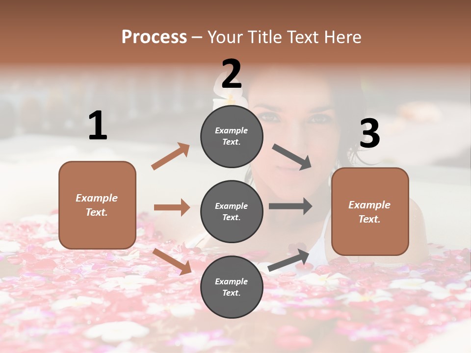 Tropical Woman Bath PowerPoint Template