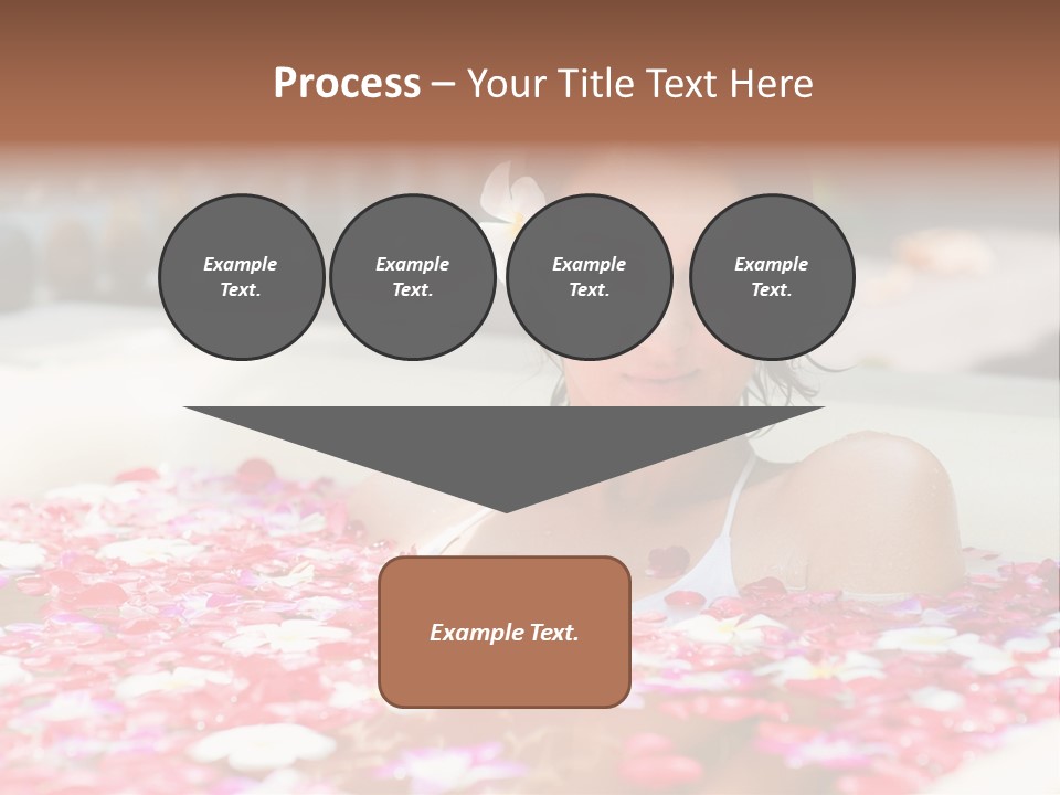 Tropical Woman Bath PowerPoint Template