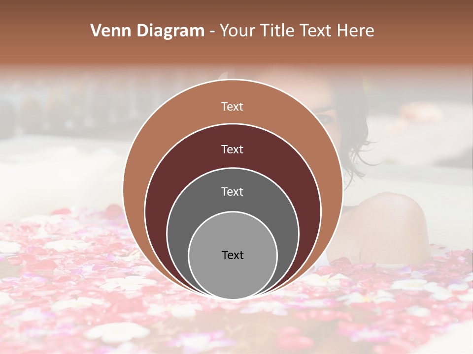 Tropical Woman Bath PowerPoint Template