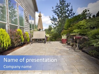 Mulch Landscaping Pavers PowerPoint Template