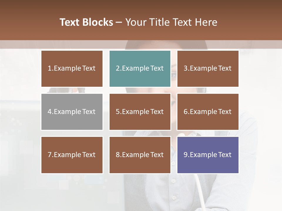 A Woman Sitting In Front Of A Laptop Computer PowerPoint Template