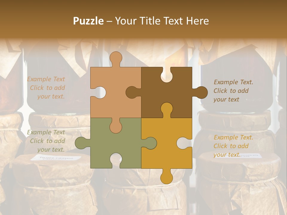 Jar Cook Paper Storing PowerPoint Template