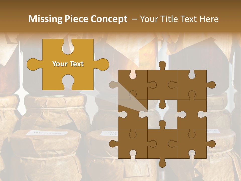 Jar Cook Paper Storing PowerPoint Template