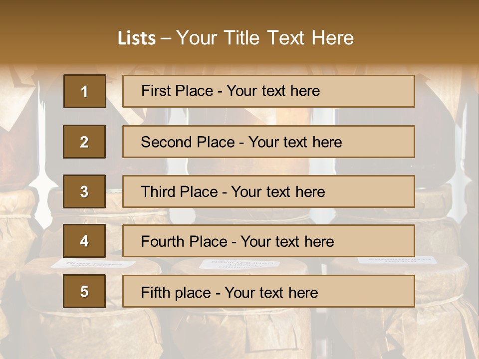 Jar Cook Paper Storing PowerPoint Template