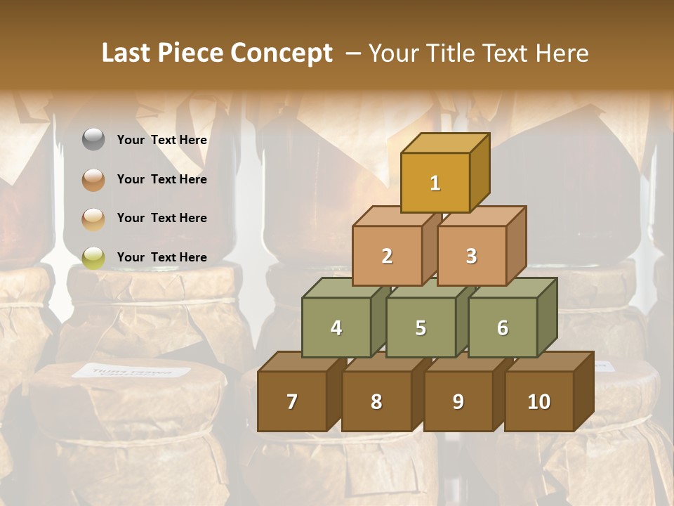 Jar Cook Paper Storing PowerPoint Template