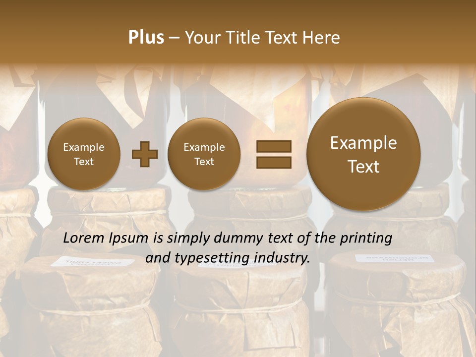 Jar Cook Paper Storing PowerPoint Template