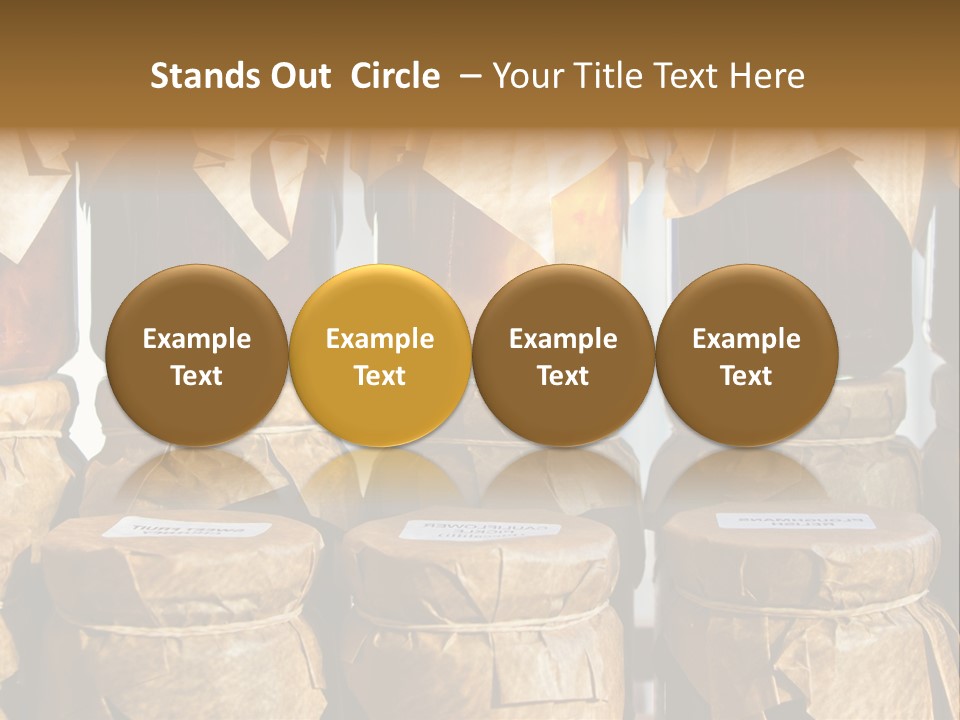 Jar Cook Paper Storing PowerPoint Template