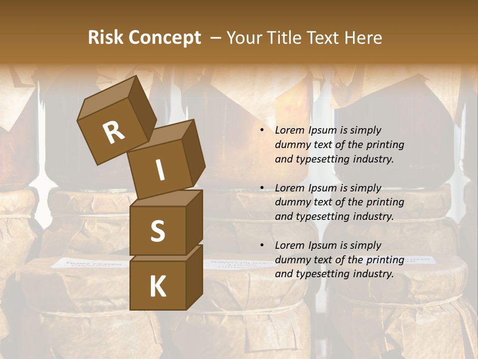 Jar Cook Paper Storing PowerPoint Template