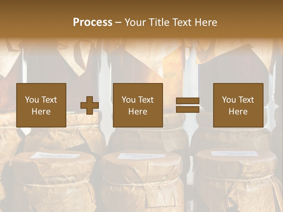 Jar Cook Paper Storing PowerPoint Template