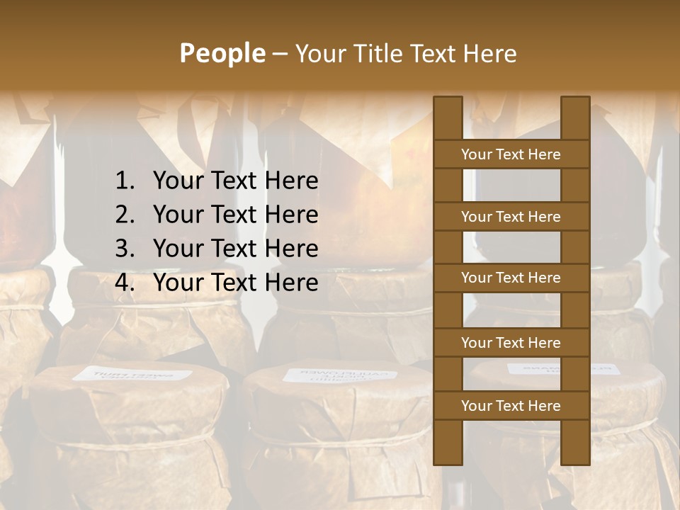 Jar Cook Paper Storing PowerPoint Template