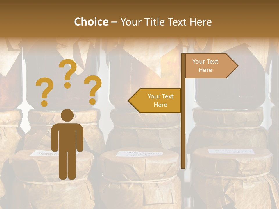 Jar Cook Paper Storing PowerPoint Template