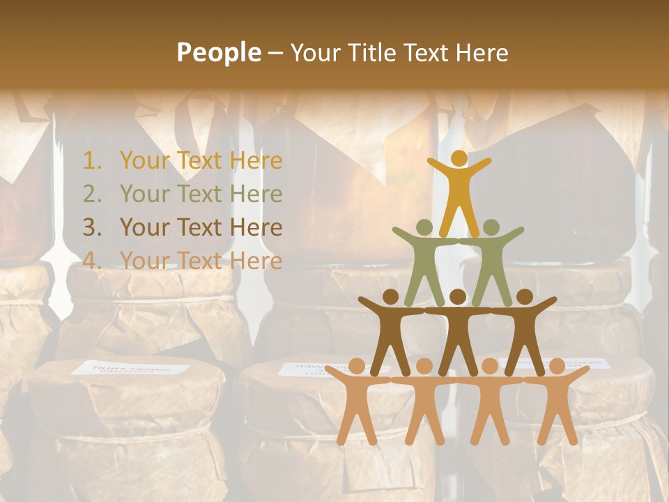 Jar Cook Paper Storing PowerPoint Template