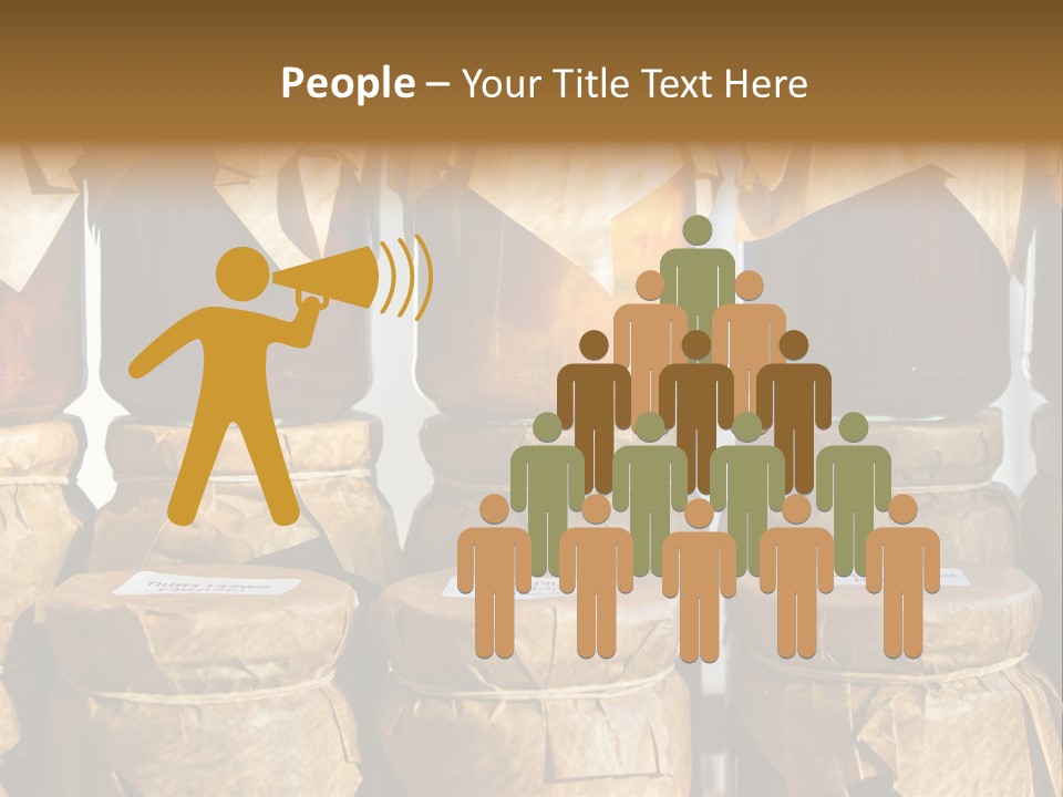 Jar Cook Paper Storing PowerPoint Template