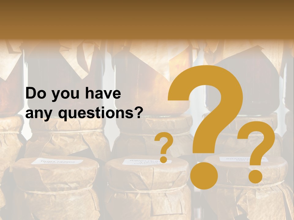 Jar Cook Paper Storing PowerPoint Template