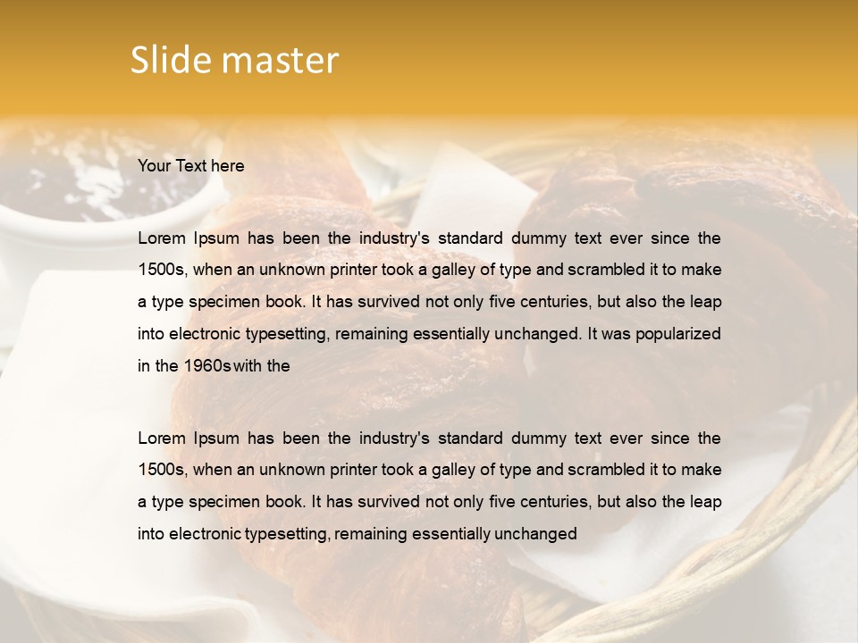 Saucer Fruit Jam Eating PowerPoint Template