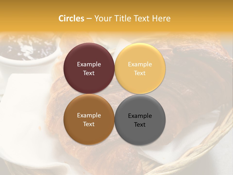 Saucer Fruit Jam Eating PowerPoint Template