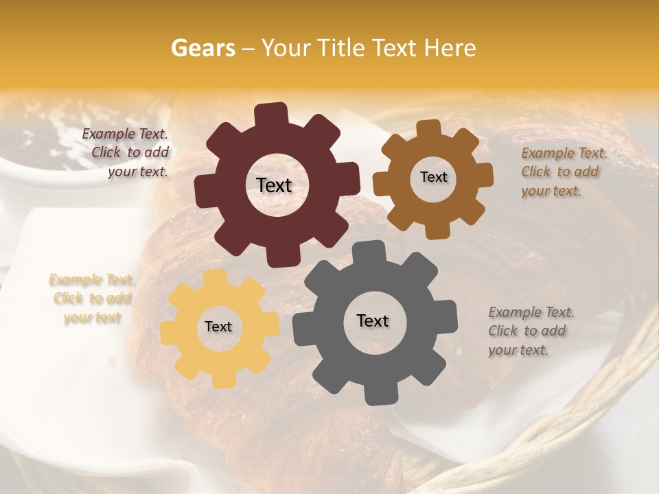 Saucer Fruit Jam Eating PowerPoint Template