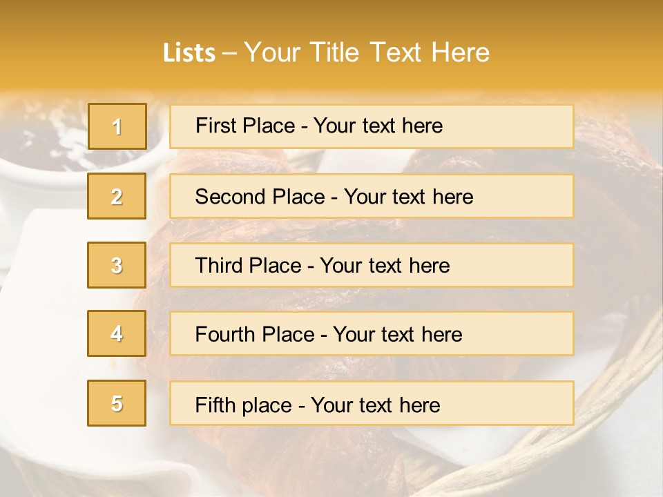 Saucer Fruit Jam Eating PowerPoint Template