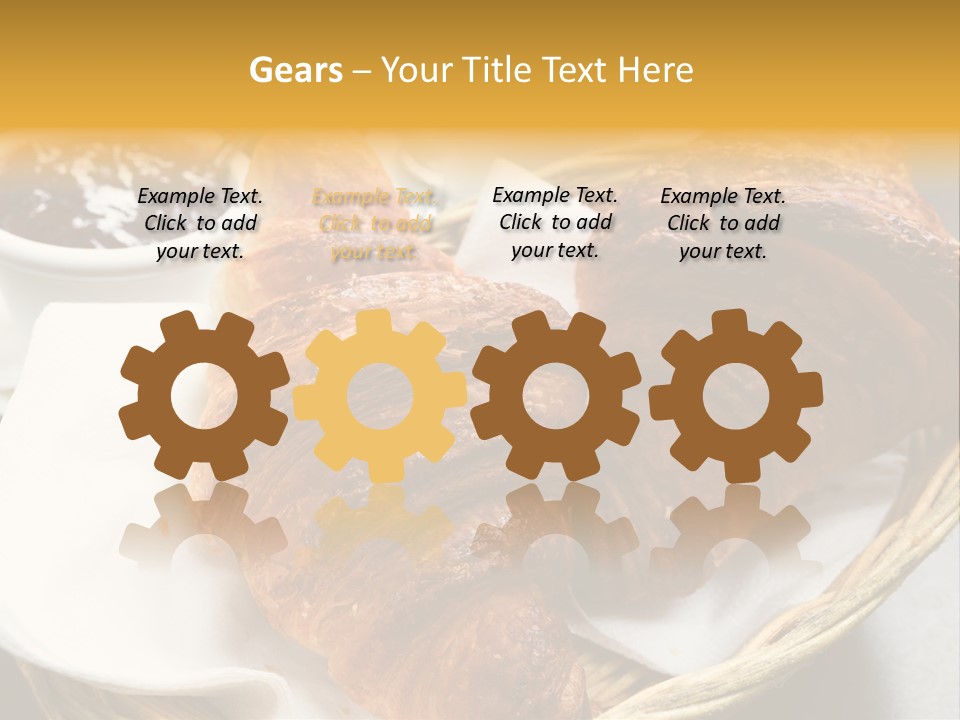 Saucer Fruit Jam Eating PowerPoint Template