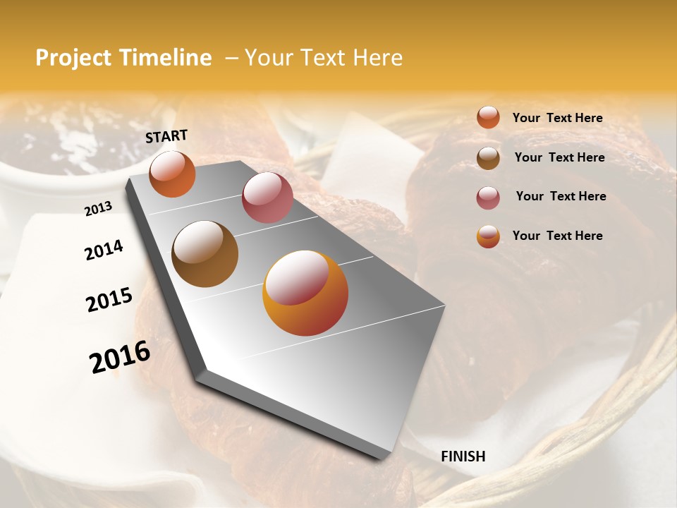 Saucer Fruit Jam Eating PowerPoint Template