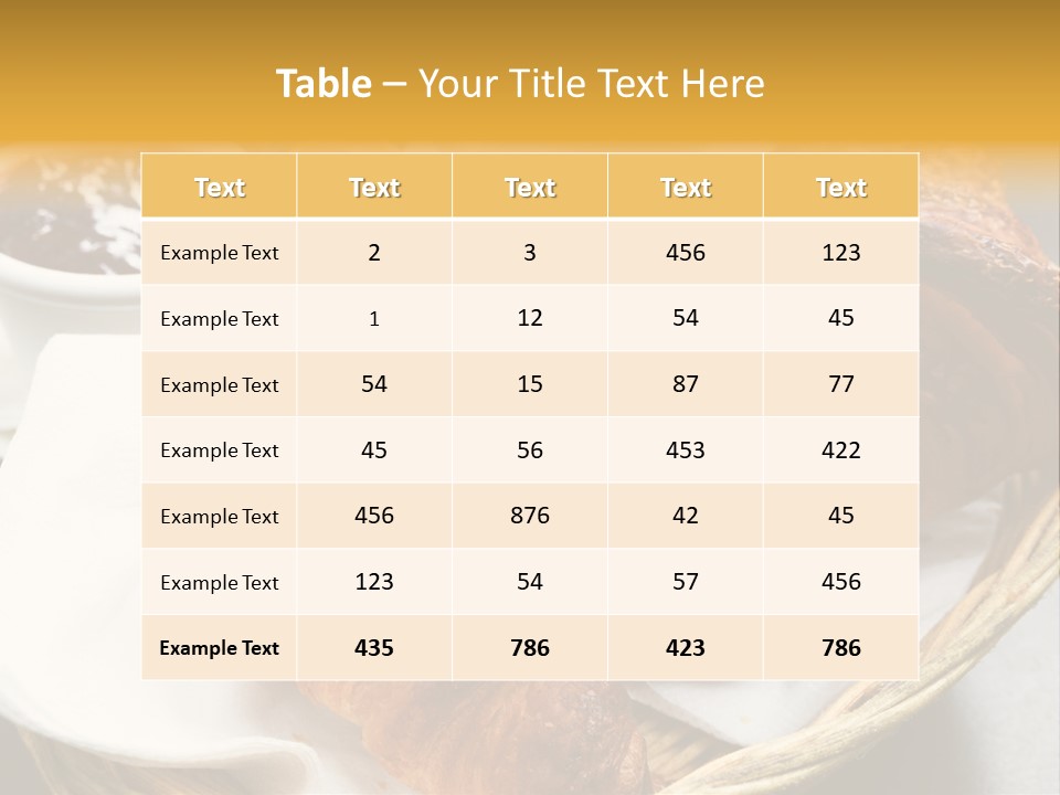 Saucer Fruit Jam Eating PowerPoint Template