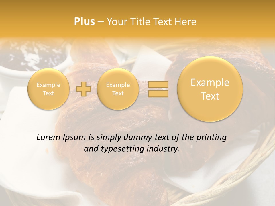Saucer Fruit Jam Eating PowerPoint Template