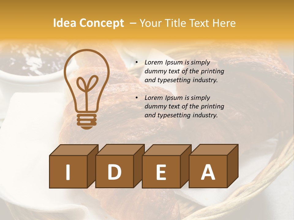 Saucer Fruit Jam Eating PowerPoint Template