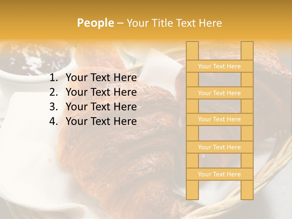 Saucer Fruit Jam Eating PowerPoint Template