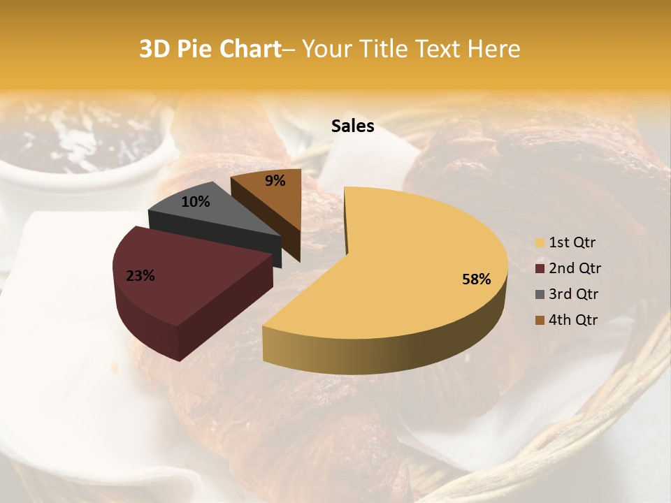 Saucer Fruit Jam Eating PowerPoint Template