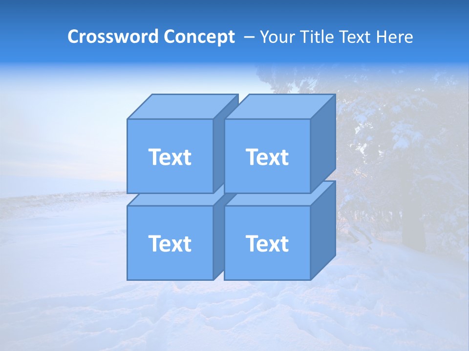 Freeze Blue Nobody PowerPoint Template