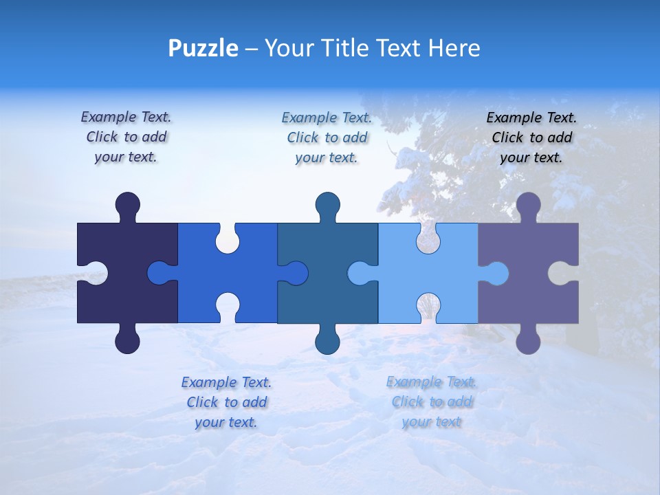 Freeze Blue Nobody PowerPoint Template