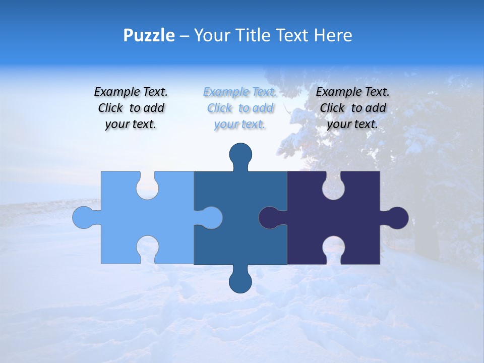 Freeze Blue Nobody PowerPoint Template