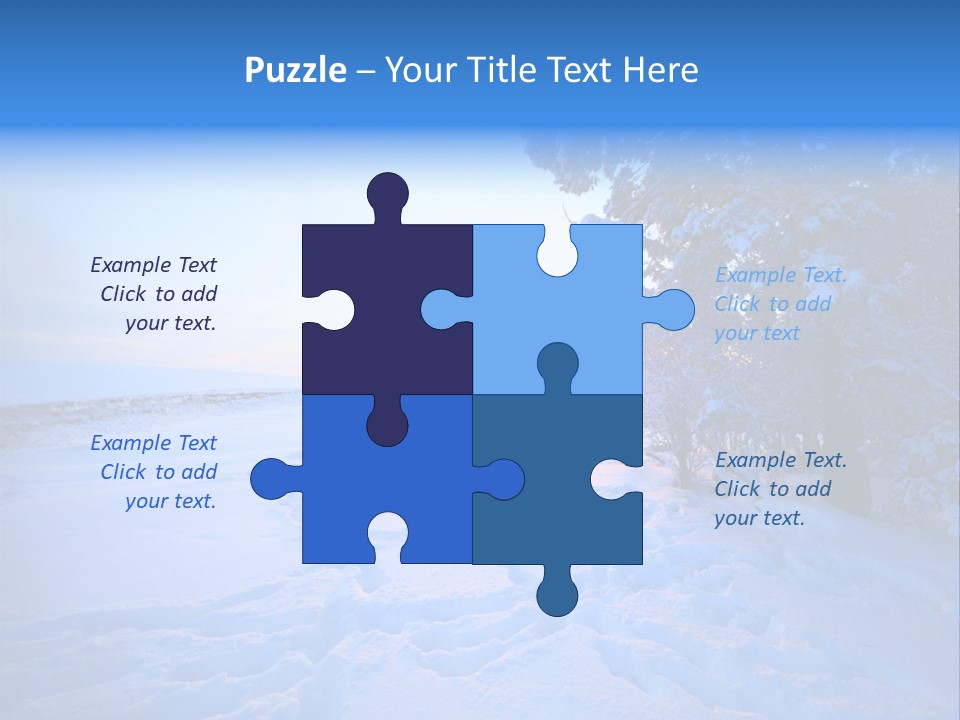 Freeze Blue Nobody PowerPoint Template