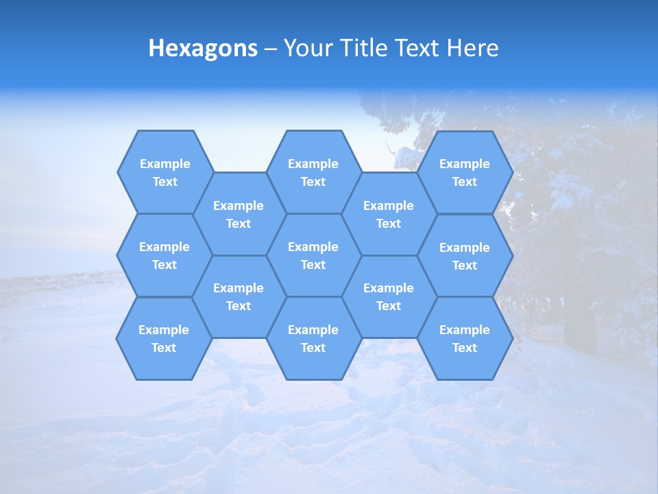 Freeze Blue Nobody PowerPoint Template