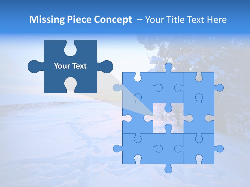 Freeze Blue Nobody PowerPoint Template