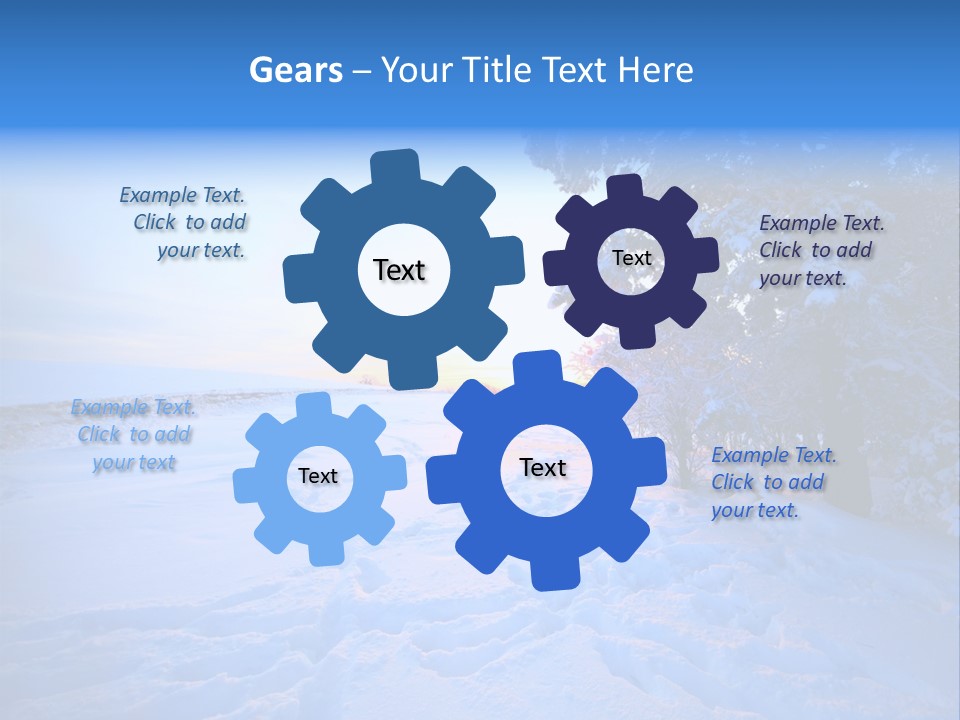 Freeze Blue Nobody PowerPoint Template