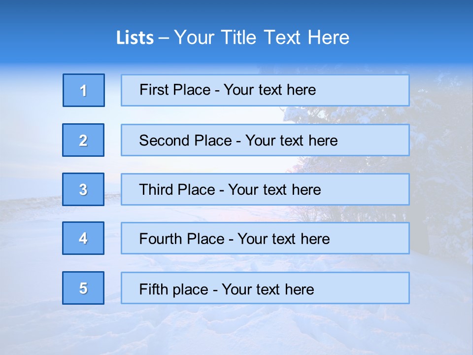 Freeze Blue Nobody PowerPoint Template