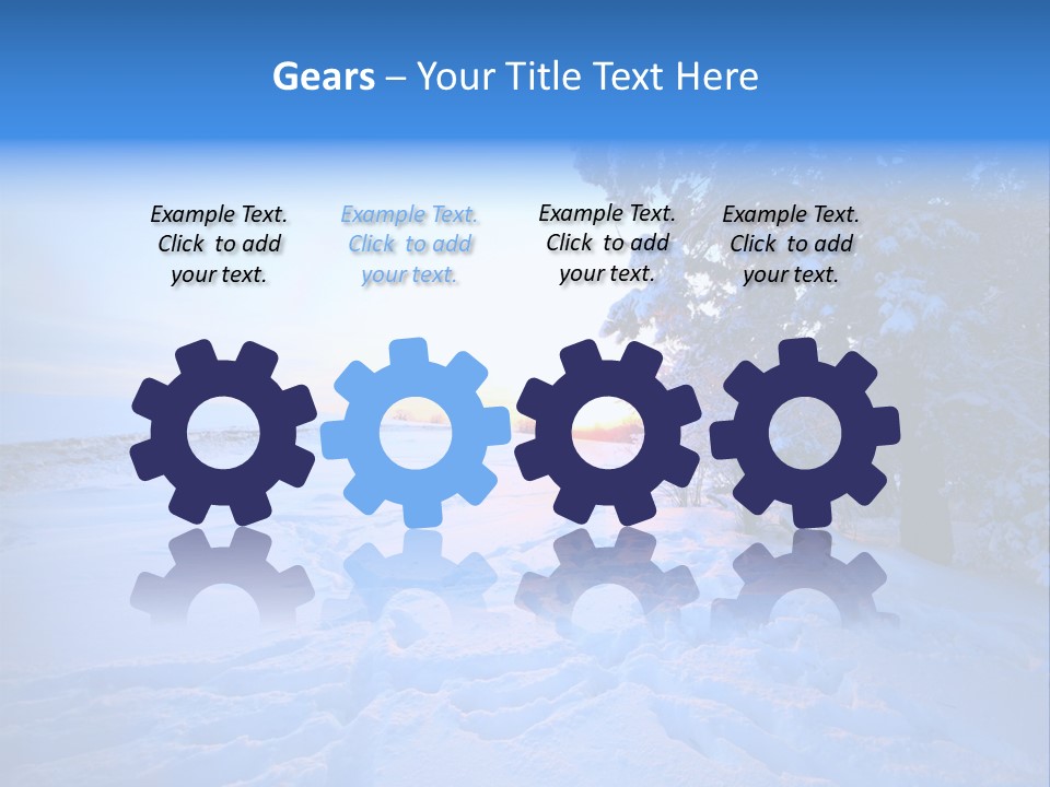 Freeze Blue Nobody PowerPoint Template