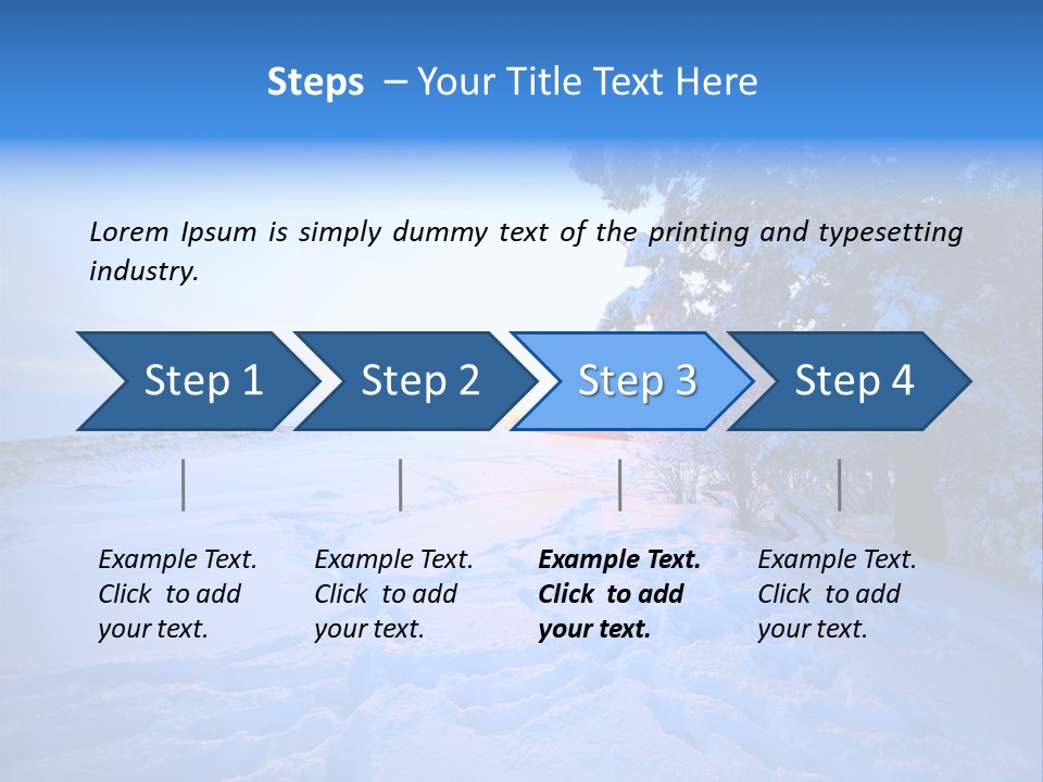 Freeze Blue Nobody PowerPoint Template